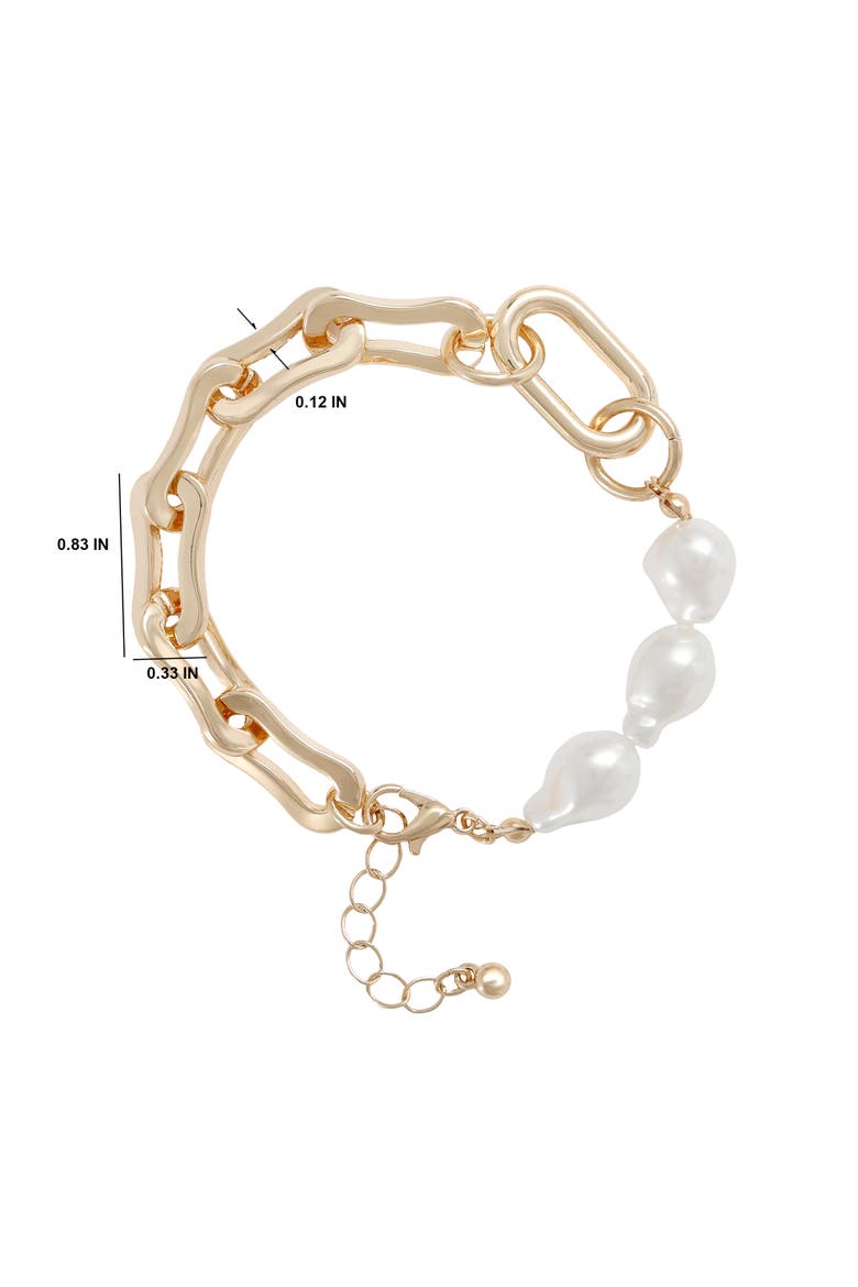Yellow Gold-Plated Bracelet, Alternate, color, Gold