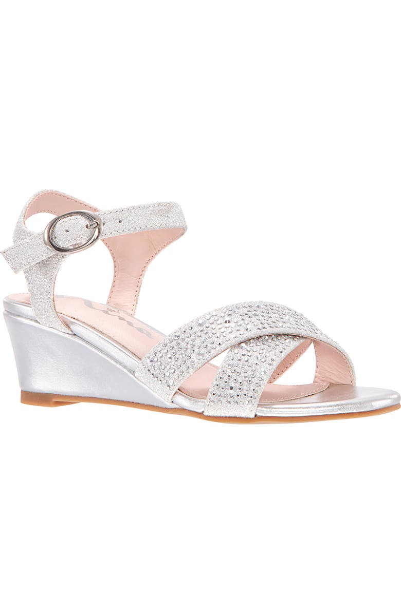 Nina Skarlet Glitter Wedge Sandal, Main, color,