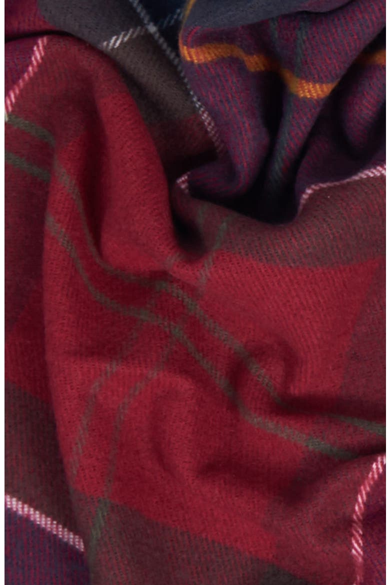 Galingale Tartan Scarf, Alternate, color, RED