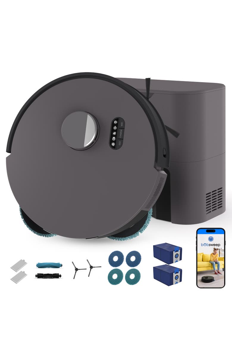 BOBSWEEP Dustin Combo Robot Vacuum & DualSpin Mop, Main, color, Twilight