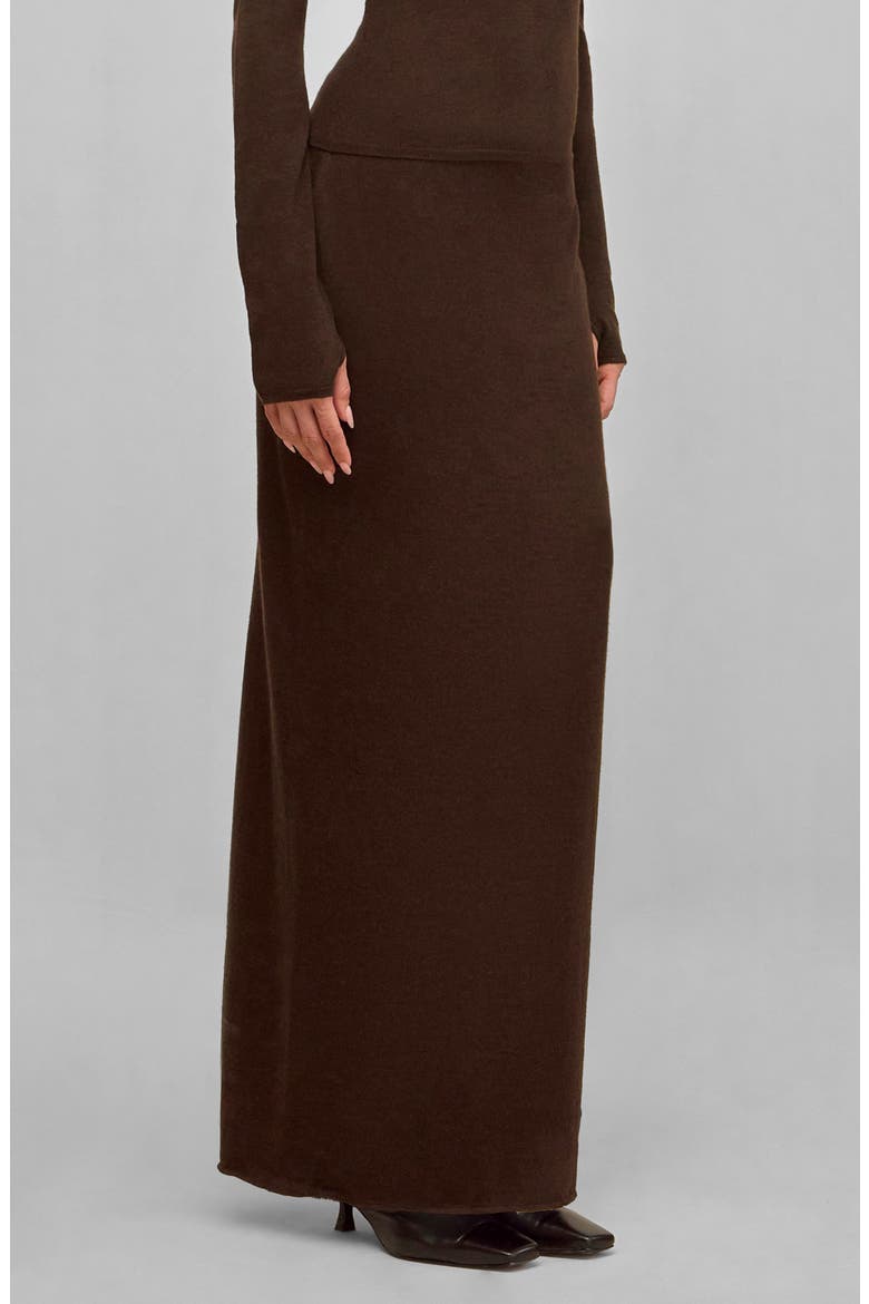 Nadine Maxi Sweater Skirt, Alternate, color, DARK JAVA
