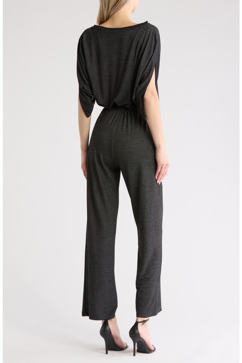 Raglan Sleeve Jumpsuit, Alternate, color, TWO-TONE BLACK