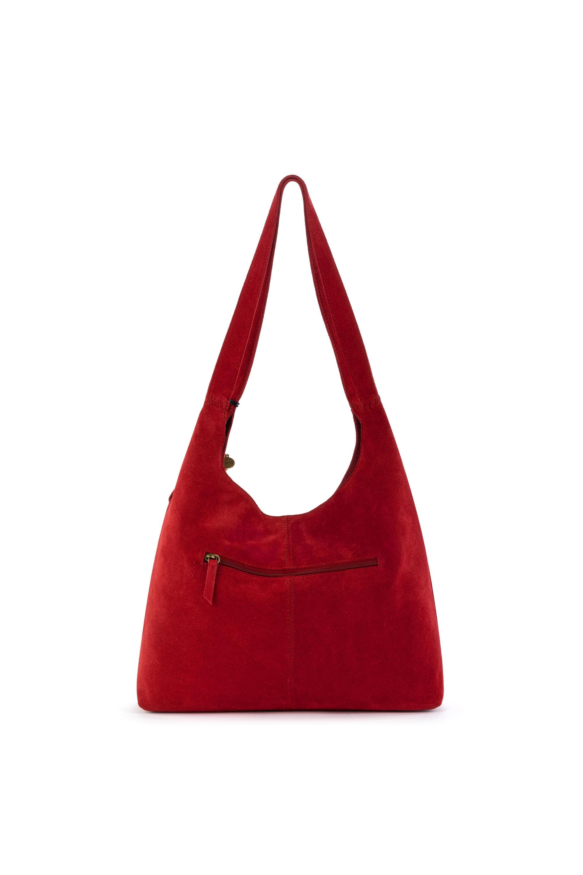 Huntley Hobo Bag, Alternate, color, Scarlet Suede