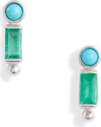 Anzie Dew Drop Bezel Stud Earrings