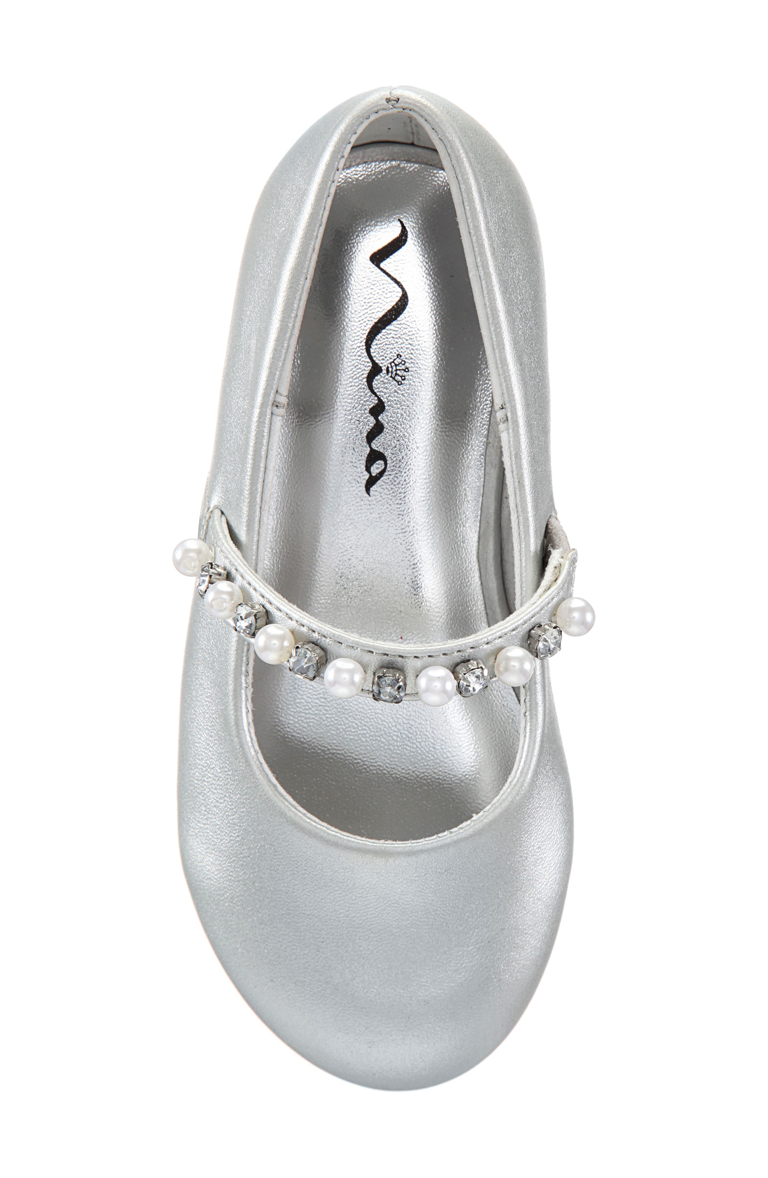 'Nataly-T' Flat, Alternate, color, SILVER