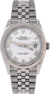 Pre-Owned Rolex Oyster Perpetual Datejust Automatic Watch Stainless Steel and White Gold 36