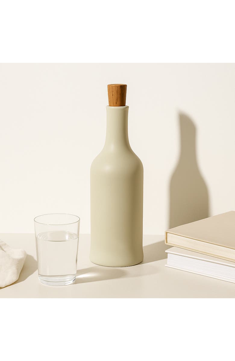 Gharyan Stoneware Brutto Olive Oil Dispenser, Alternate, color, Matte White