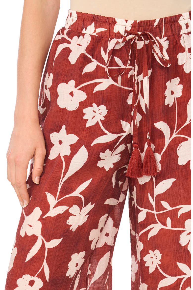 Lawn Drawstring Pants, Alternate, color, RUSSET BROWN-235