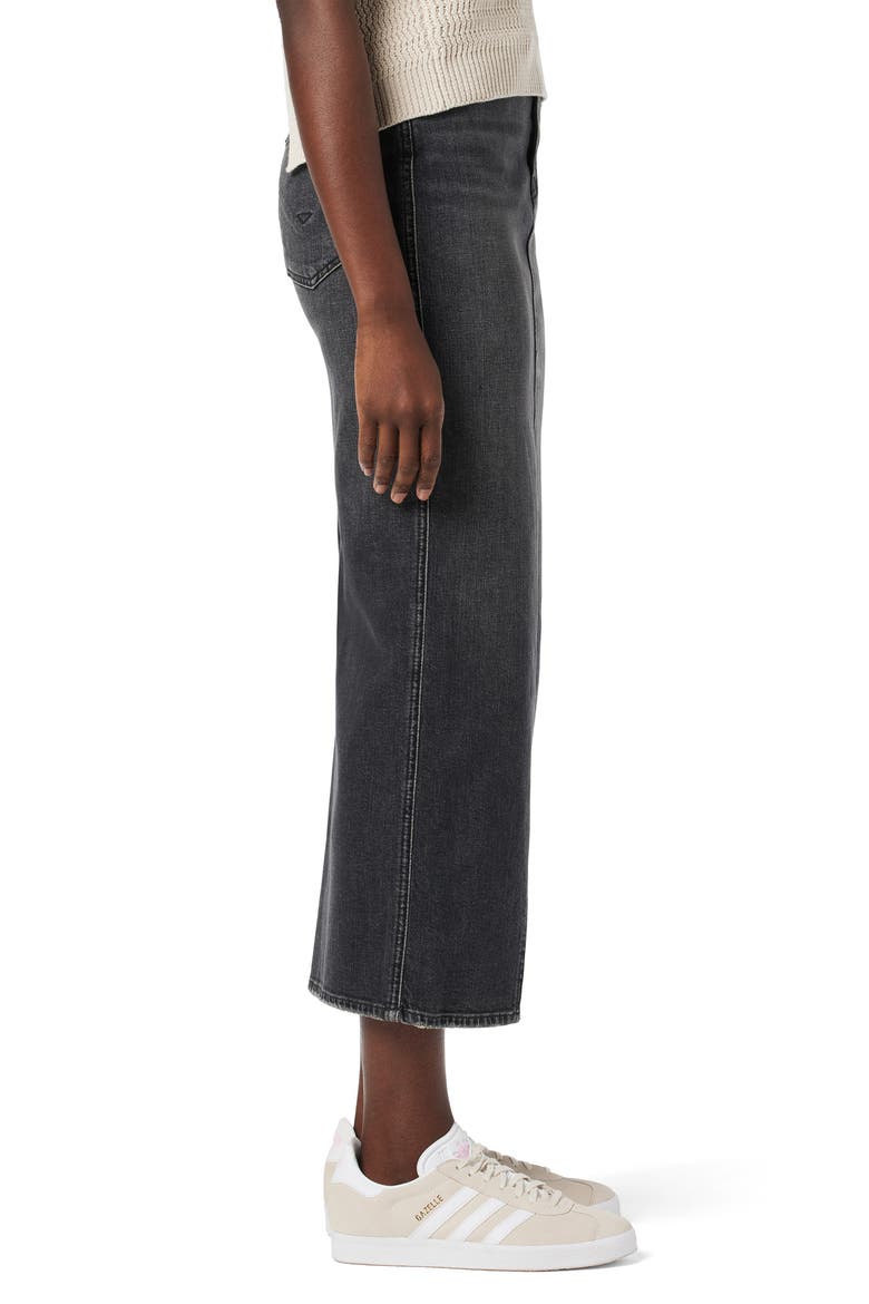 Reconstructed Stretch Cotton Denim Maxi Skirt, Alternate, color, BLACK PEARL