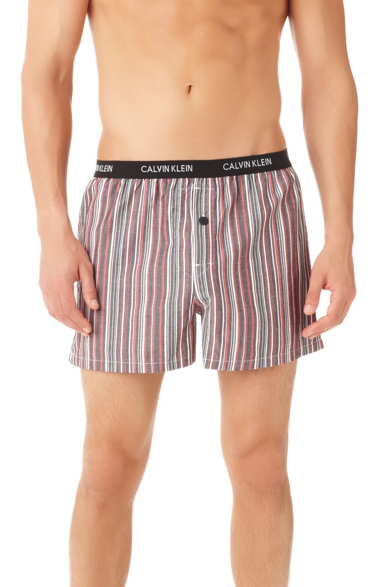 Calvin Klein 'Matrix' Slim Fit Woven Boxers, Main, color, 