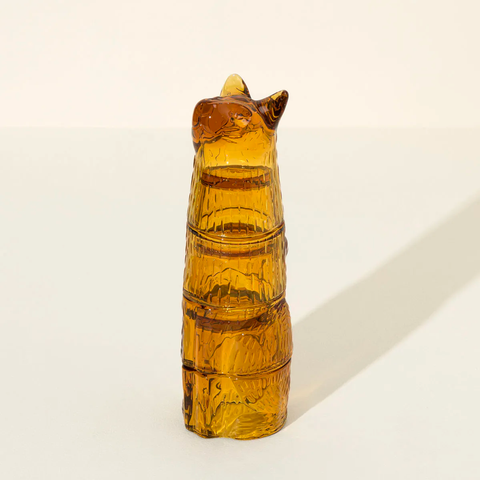 Amber Cat Stacking Glass Set by DOIY
