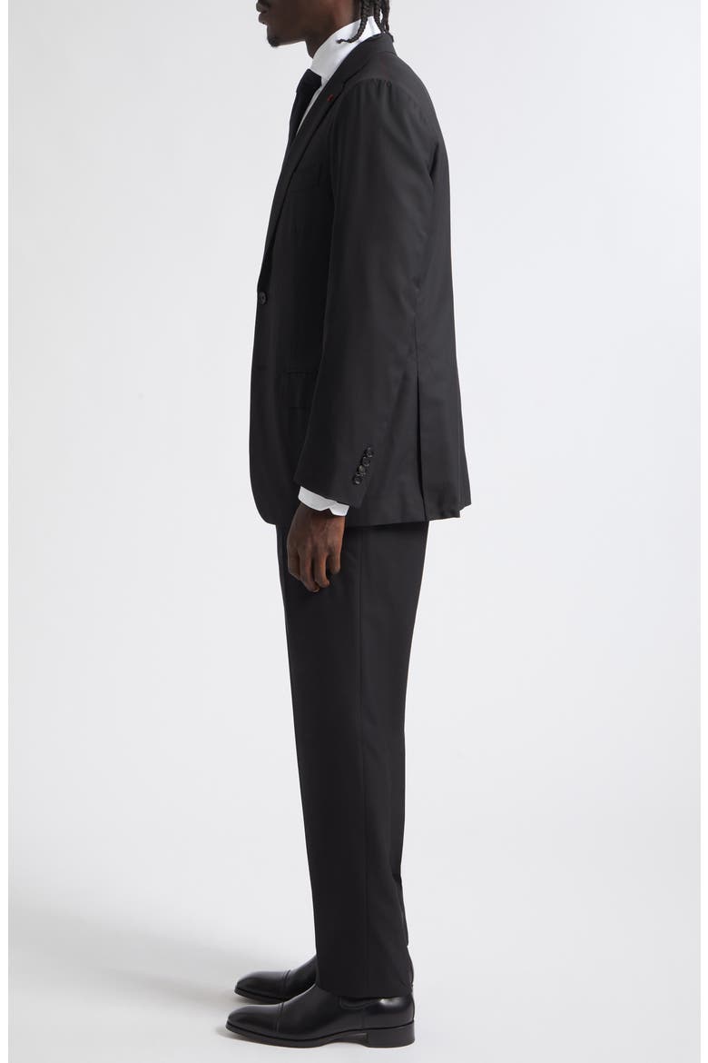 Sanita Solid Super 160s Wool Suit, Alternate, color, NAVY