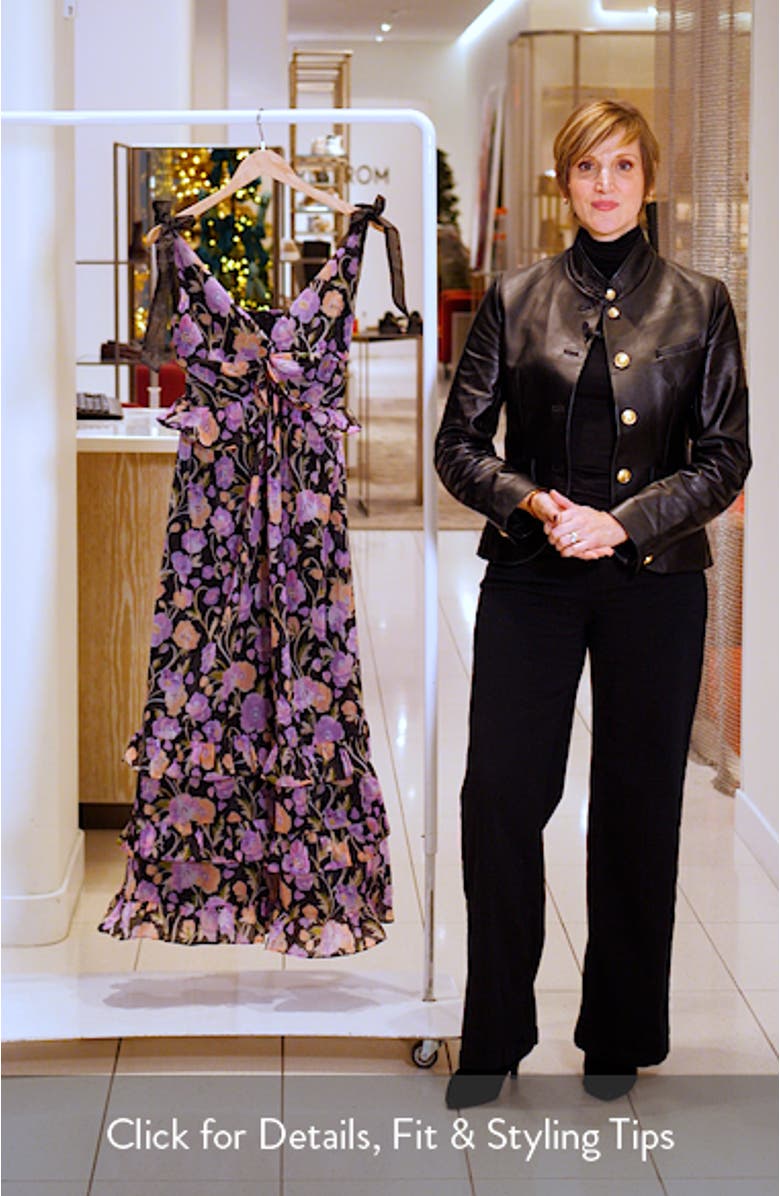 Becca Floral Tiered Dress, sales video thumbnail