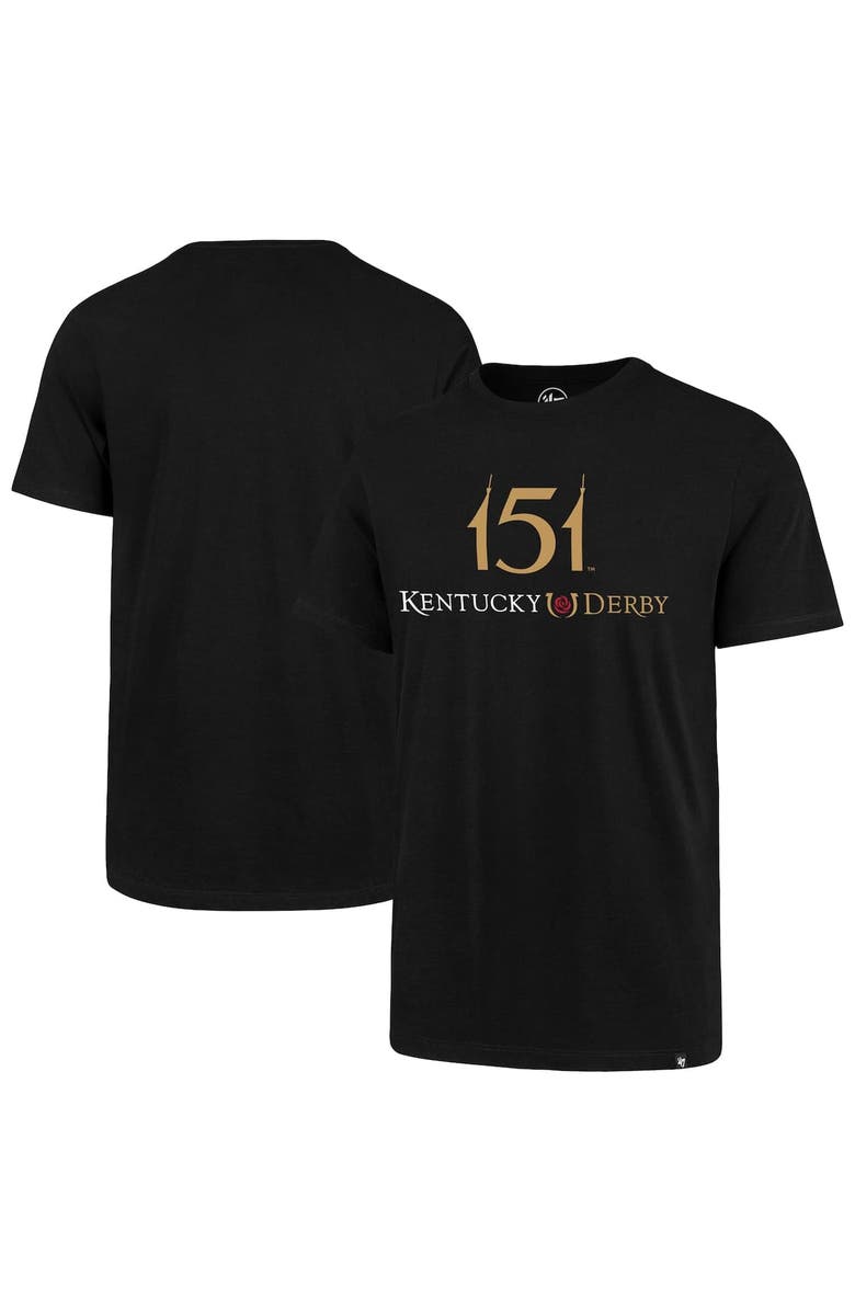 '47 Men's '47  Black 151st Kentucky Derby Super Rival T-Shirt, Alternate, color, 