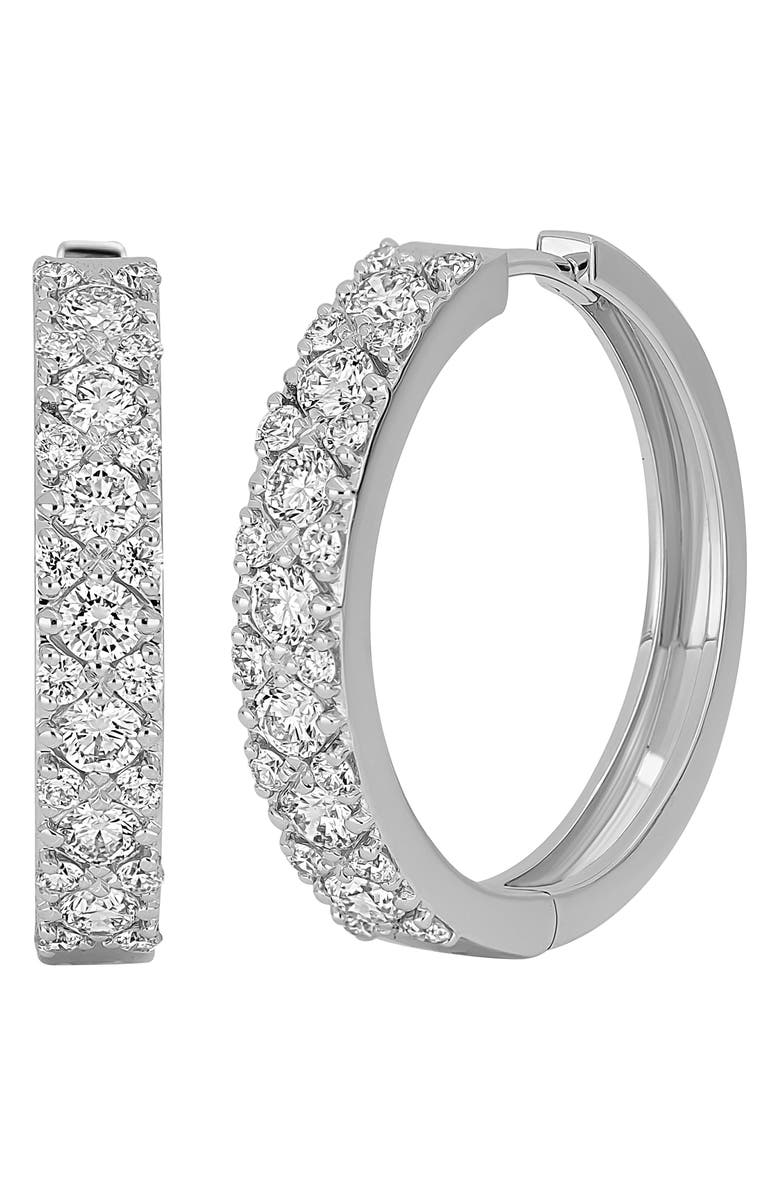 Bony Levy Audrey Diamond Hoop Earrings, Main, color, 
