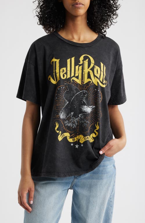 Daydreamer Jelly Roll Son Of A Sinner Merch Tee In Reactive Black In Reactive Black Acid