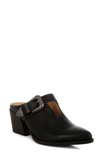 Rag & Co Holler Carved Buckle Mule