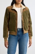 CITY BLUES Faux Shearling Lined Corduroy Jacket