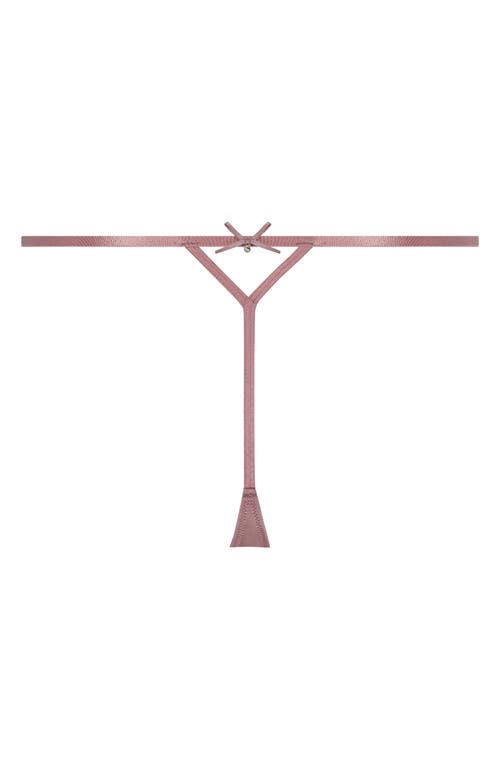 HUNKEMOLLER HUNKEMÖLLER RUBY EMBELLISHED EMBROIDERED MESH G-STRING