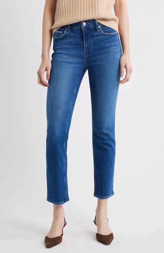 PAIGE Cindy High Waist Ankle Straight Leg Jeans