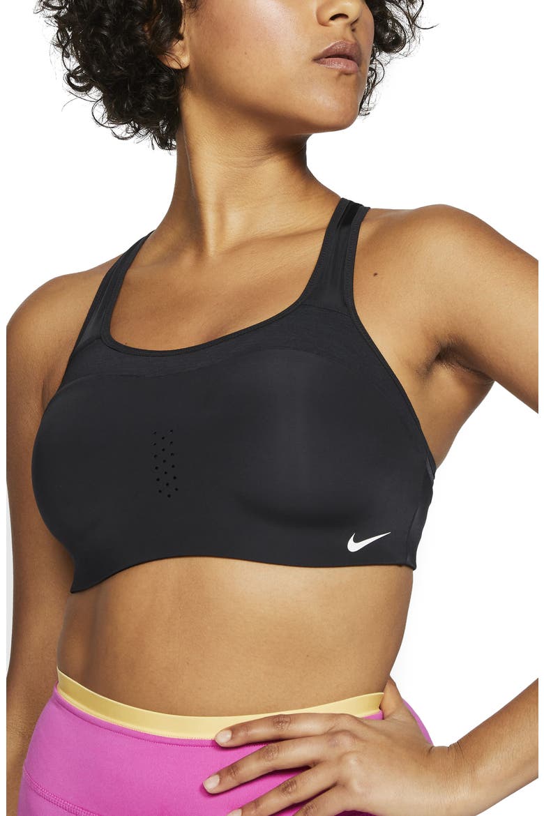 Alpha Sports Bra, Main, color, BLACK/ WHITE