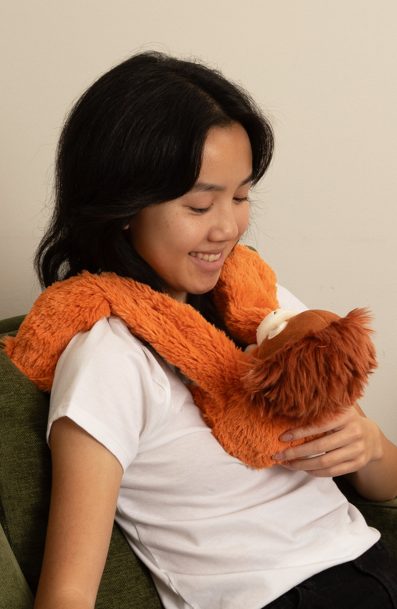 Hugimals World Ollie the Orangutan Stuffed Animal, Alternate, color, Orange