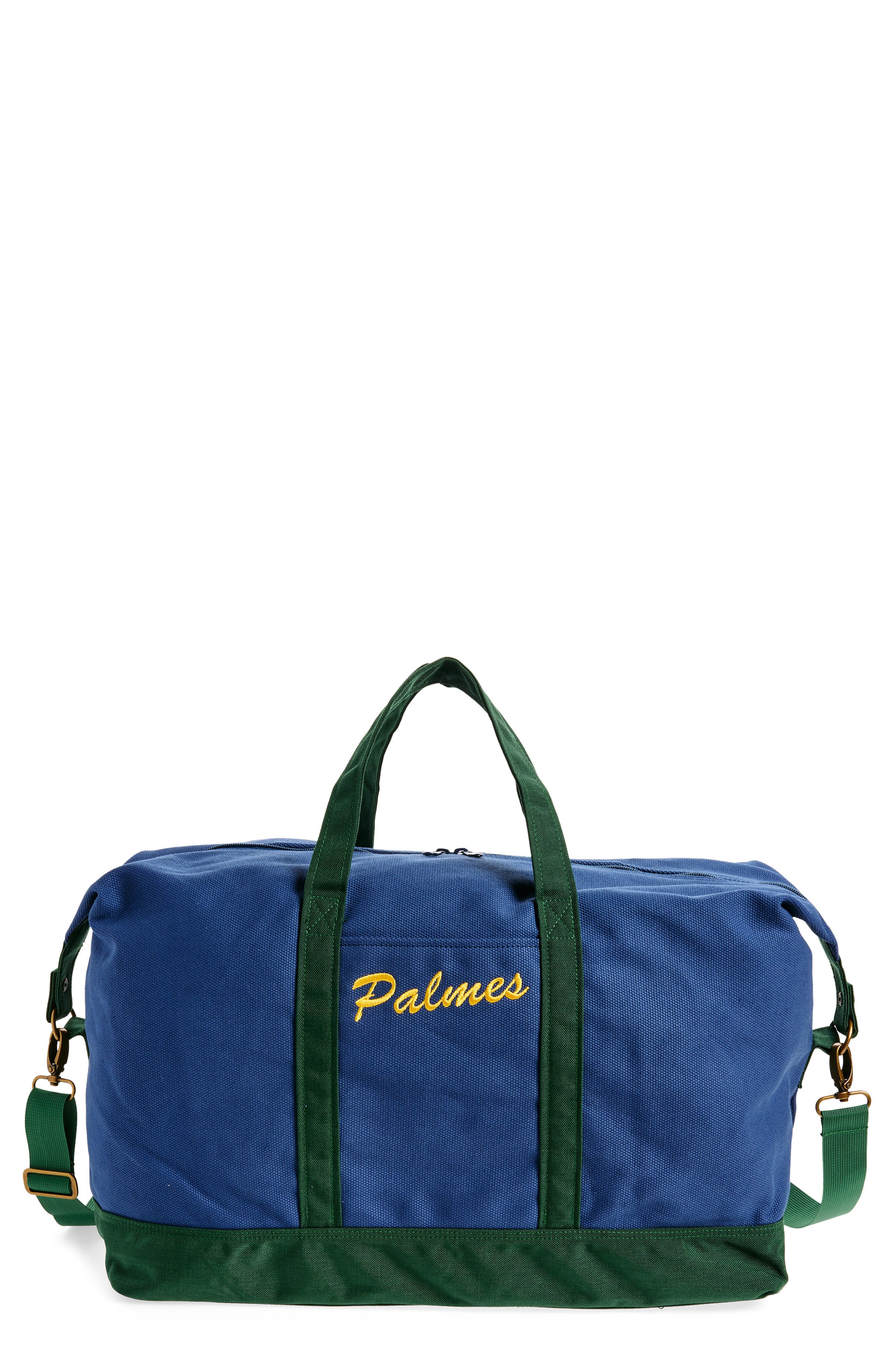 PALMES Logo Canvas Duffle Bag, Main, color, 