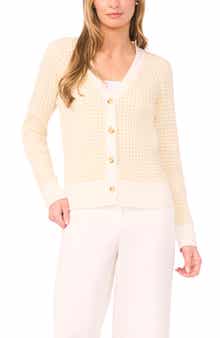Stripe V-Neck Cardigan
