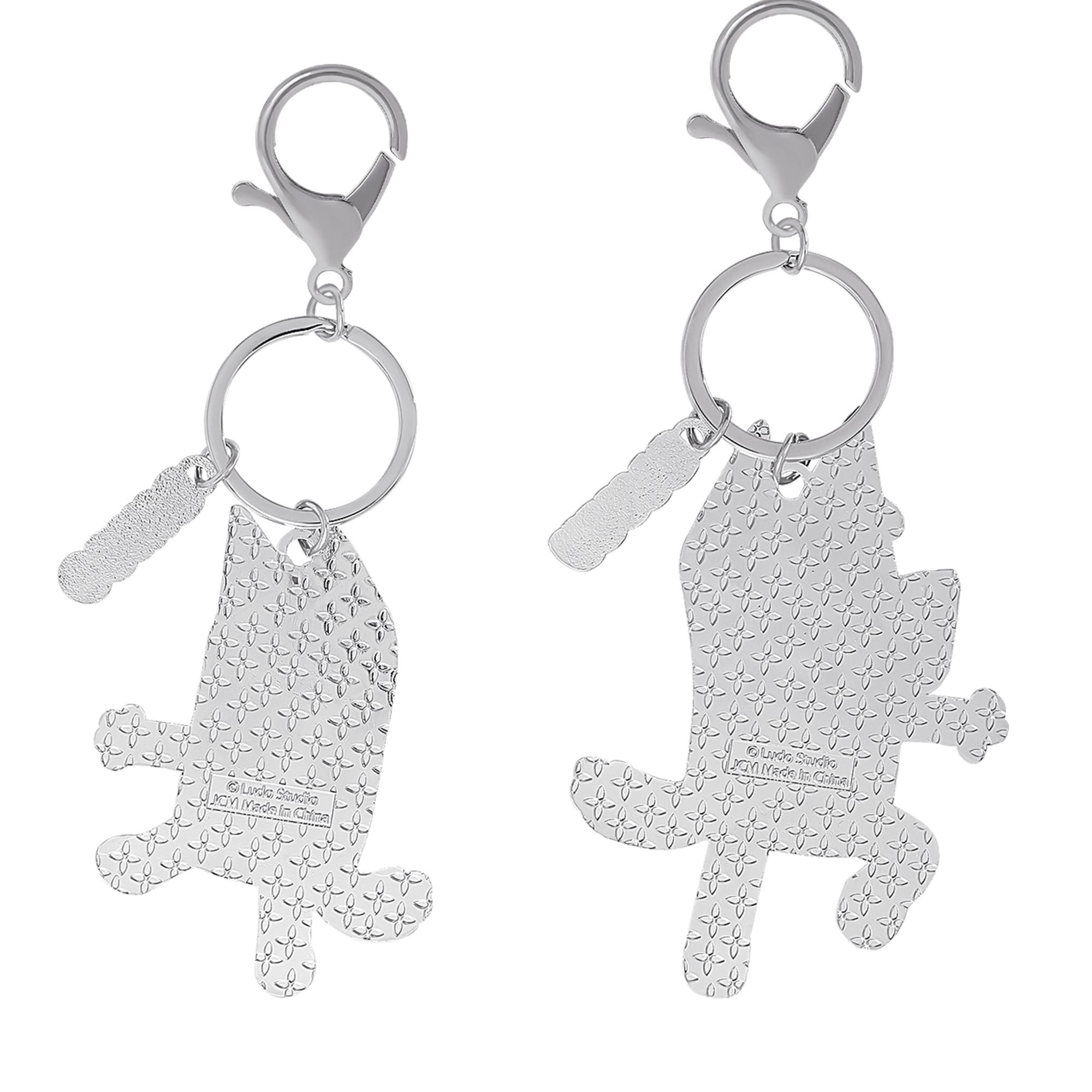 BLUEY and Bingo Enamel Charm Keychains, 2 Pack Set, Alternate, color, Multi