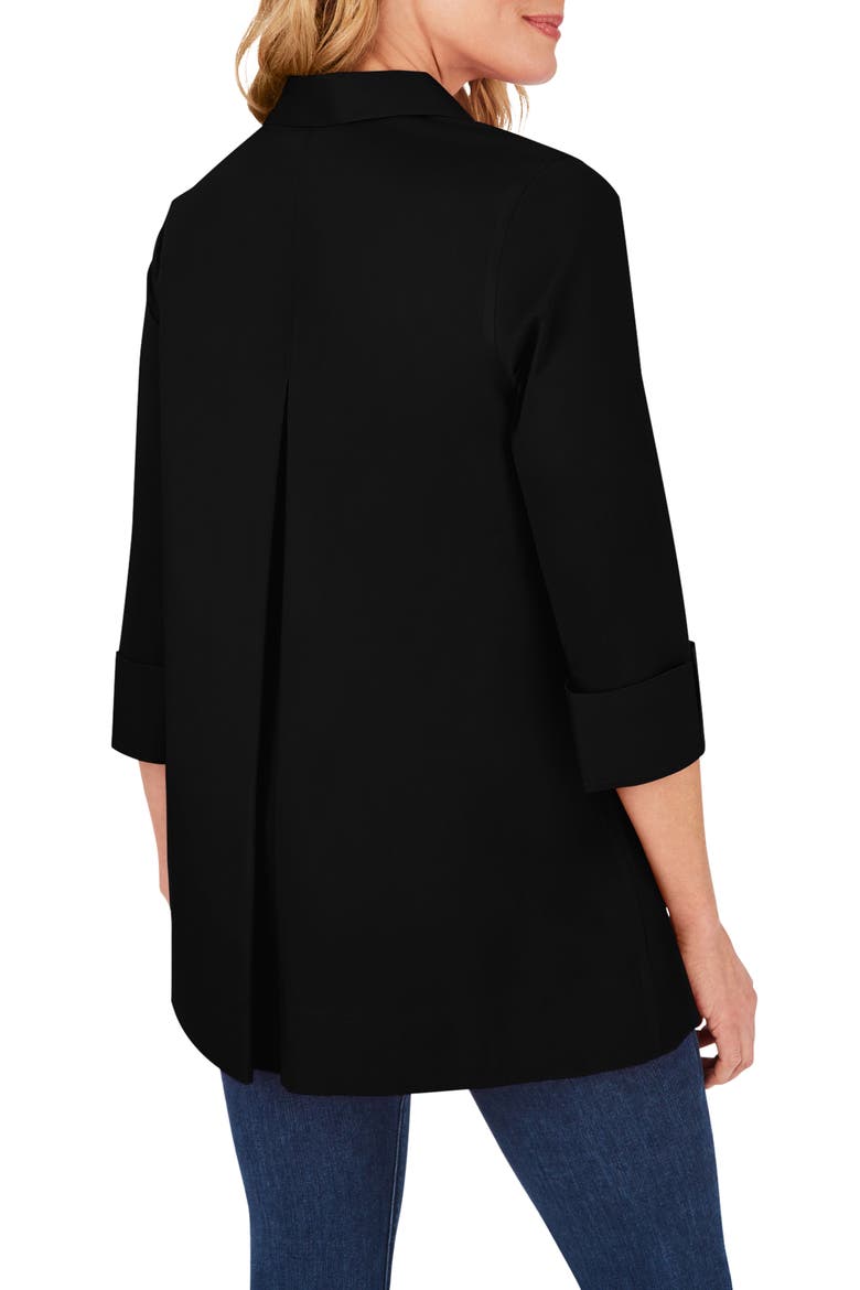 Lydia Wrinkle-Free Non-Iron Shirt, Alternate, color, BLACK