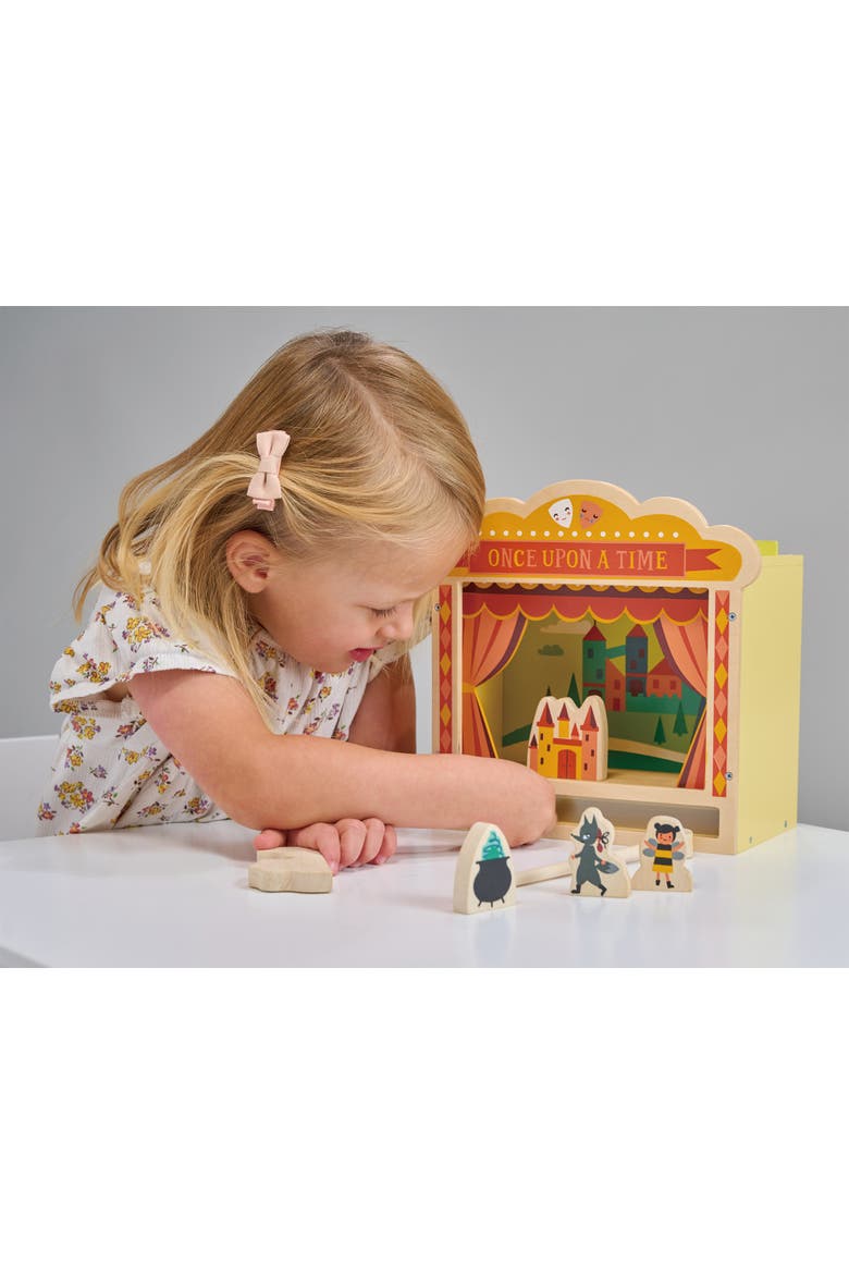 Wooden Tabletop Theatre, Alternate, color, Multi-color