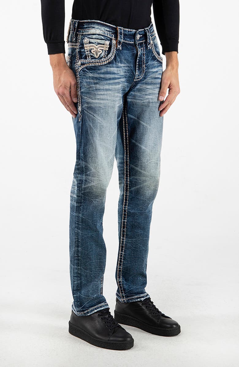 Rock Revival Alternative Straight Leg Stretch Jeans, Alternate, color, 