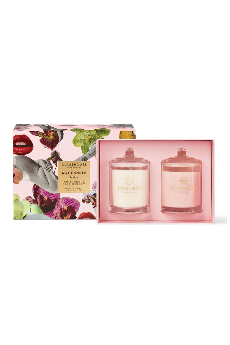 Soy Candle Duo Gift Set, Main, color, PINK