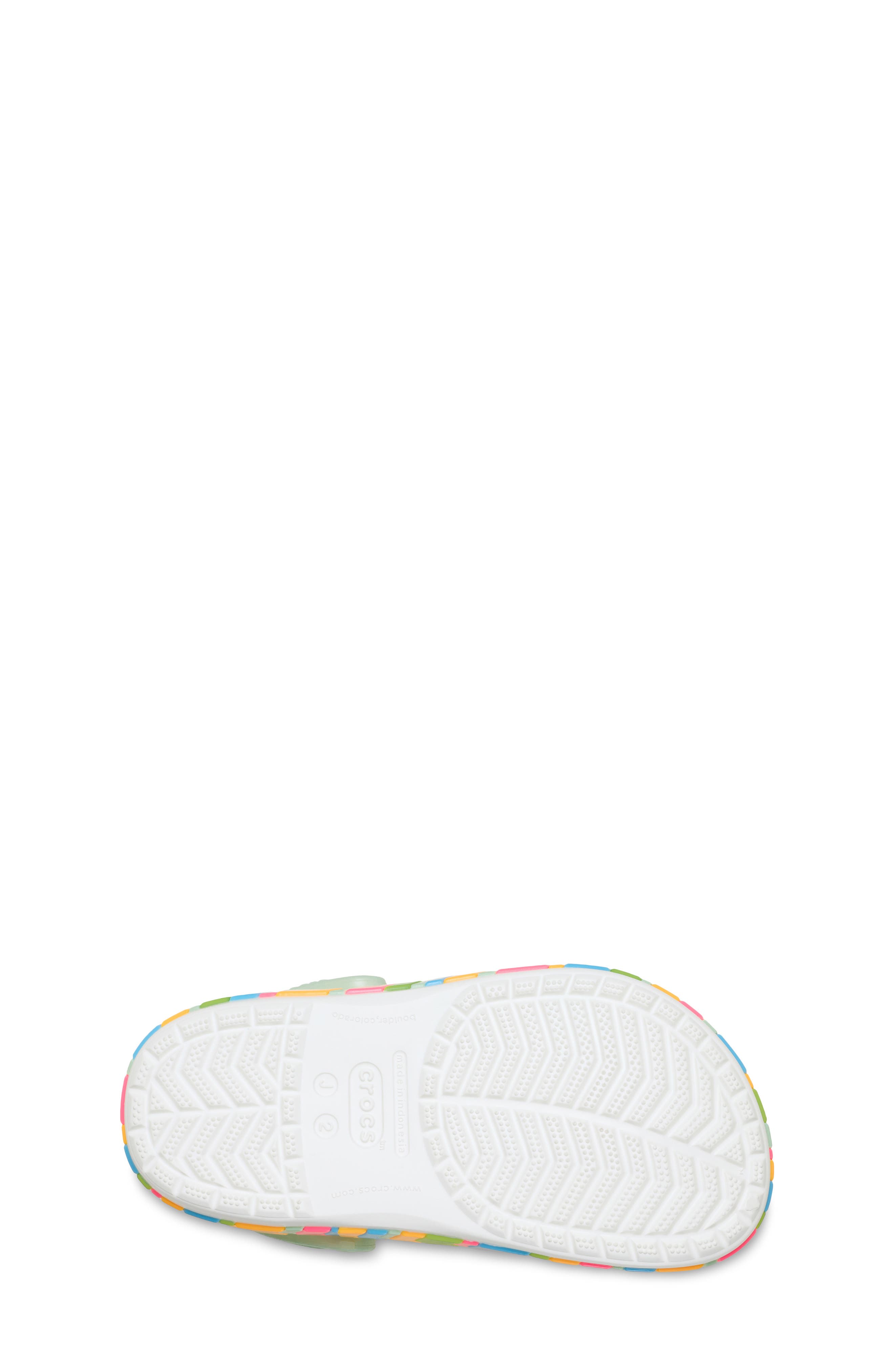 CROCS Kids' Chevron Band Clog, Alternate, color, White/ Multi