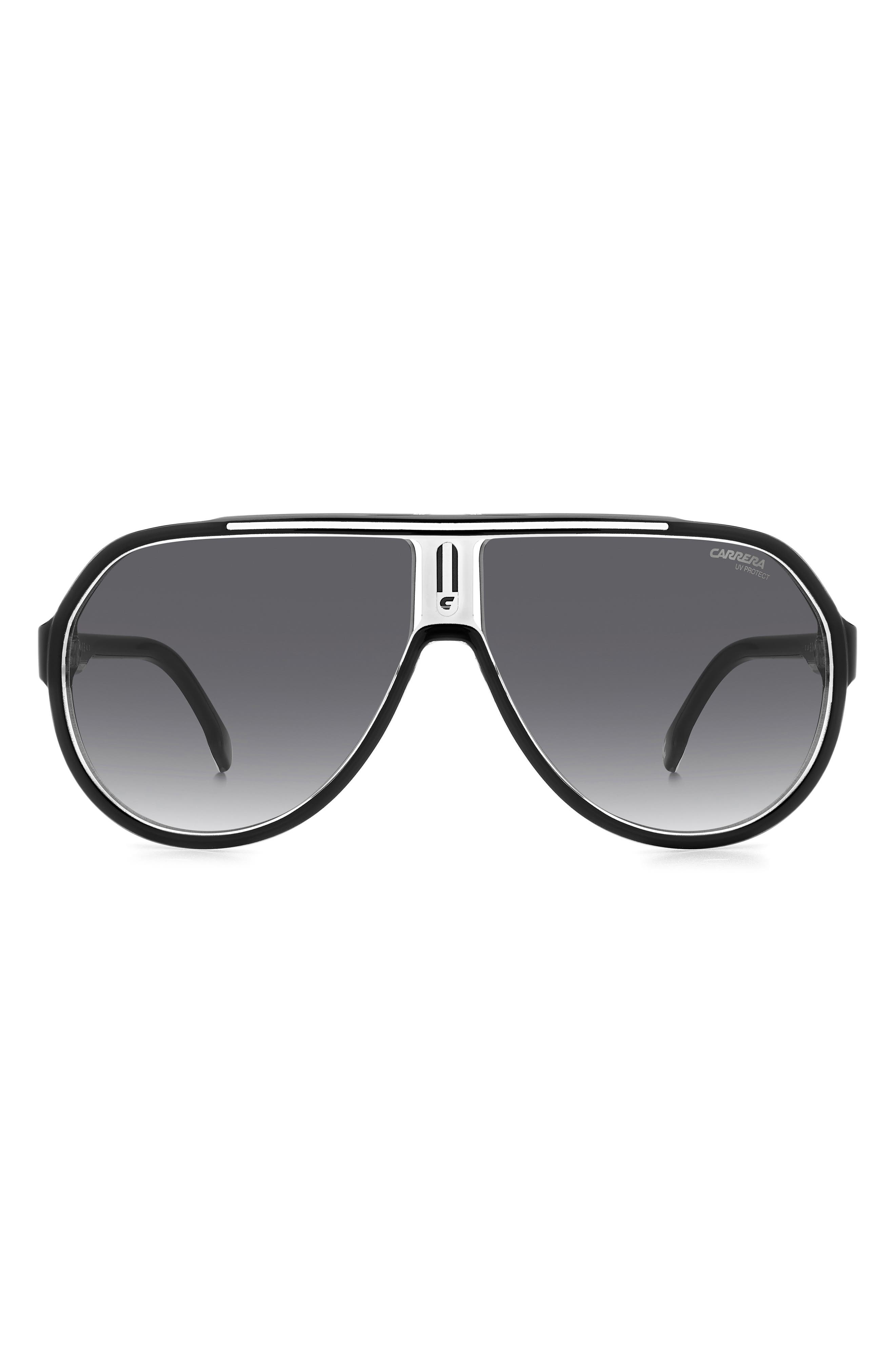 64mm Oversize Gradient Aviator Sunglasses