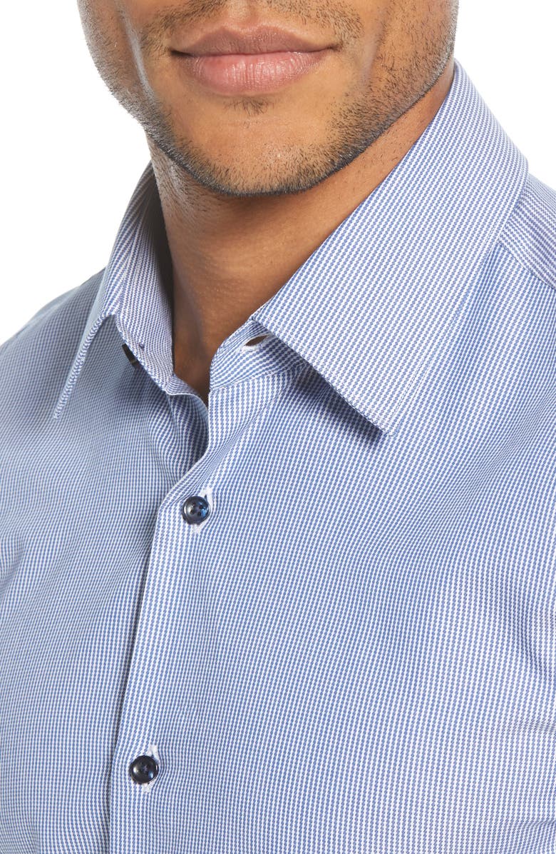 BOSS Slim Fit Stripe Dress Shirt, Alternate, color, 