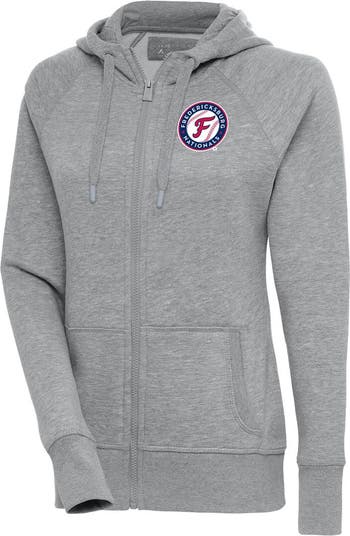 Women's Philadelphia Stars Antigua White Victory Full-Zip Hoodie