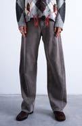 Topshop Barrel Leg High Waist Jeans