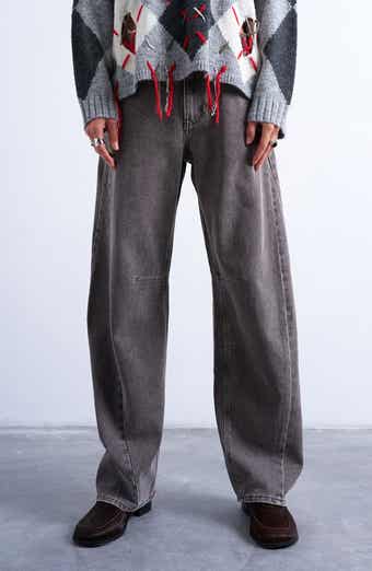 Topshop Barrel Leg High Waist Jeans
