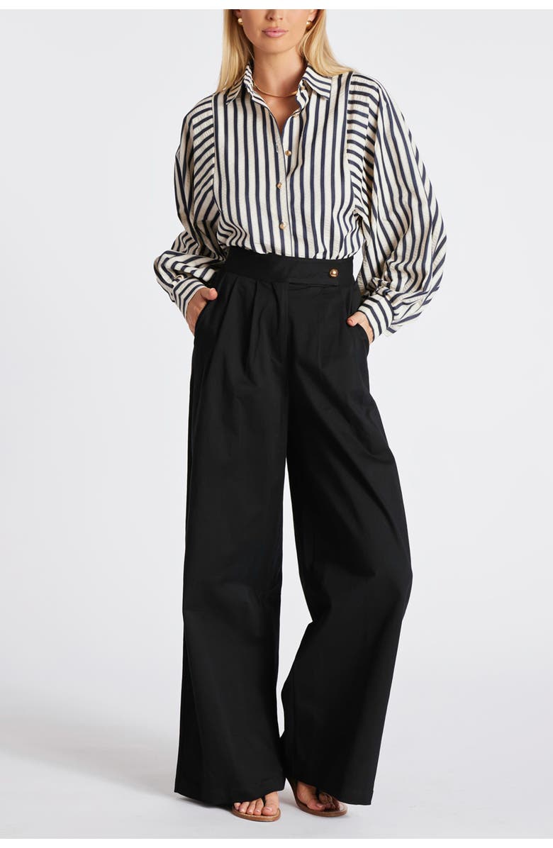 Bishop + Young Alessandro Wide Leg Pant, Main, color, Black