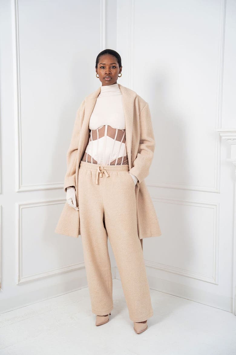 Robert De Niro High Class Coat & Pant Set, Alternate, color, Neutral