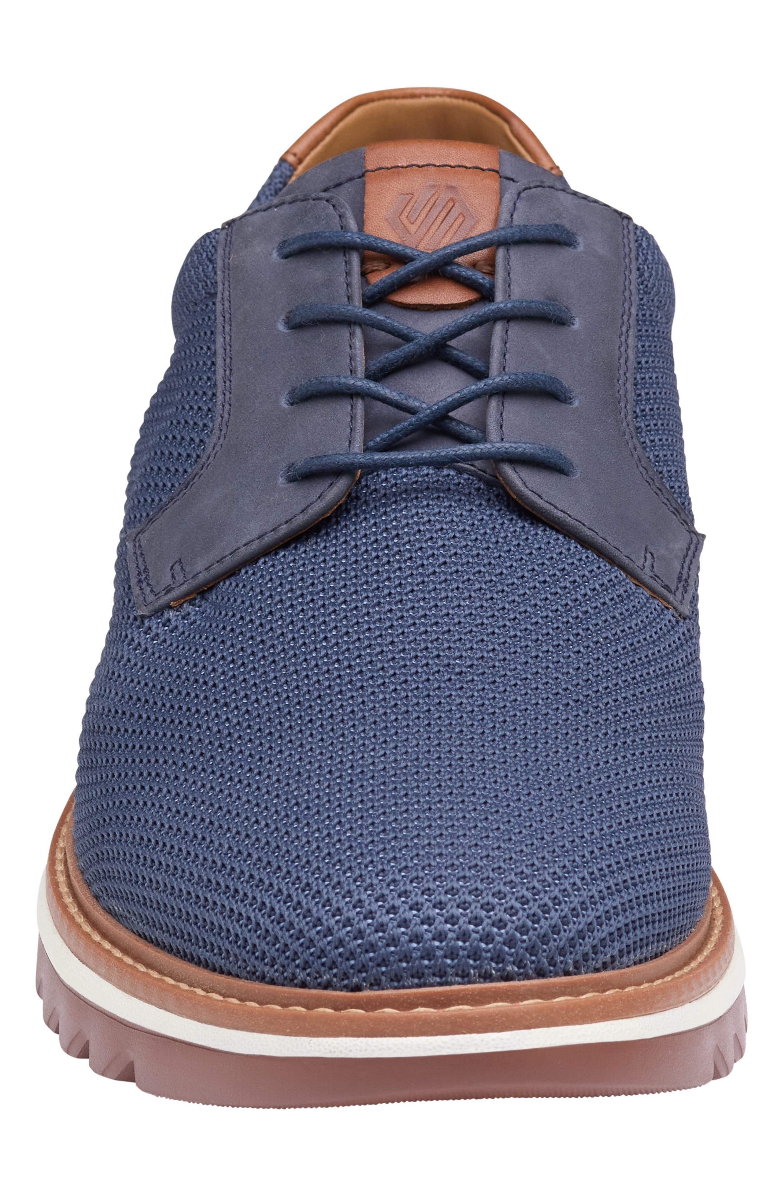 Johnston 
Murphy Braydon Knit Plain Toe Derby, Alternate, color, Navy Knit