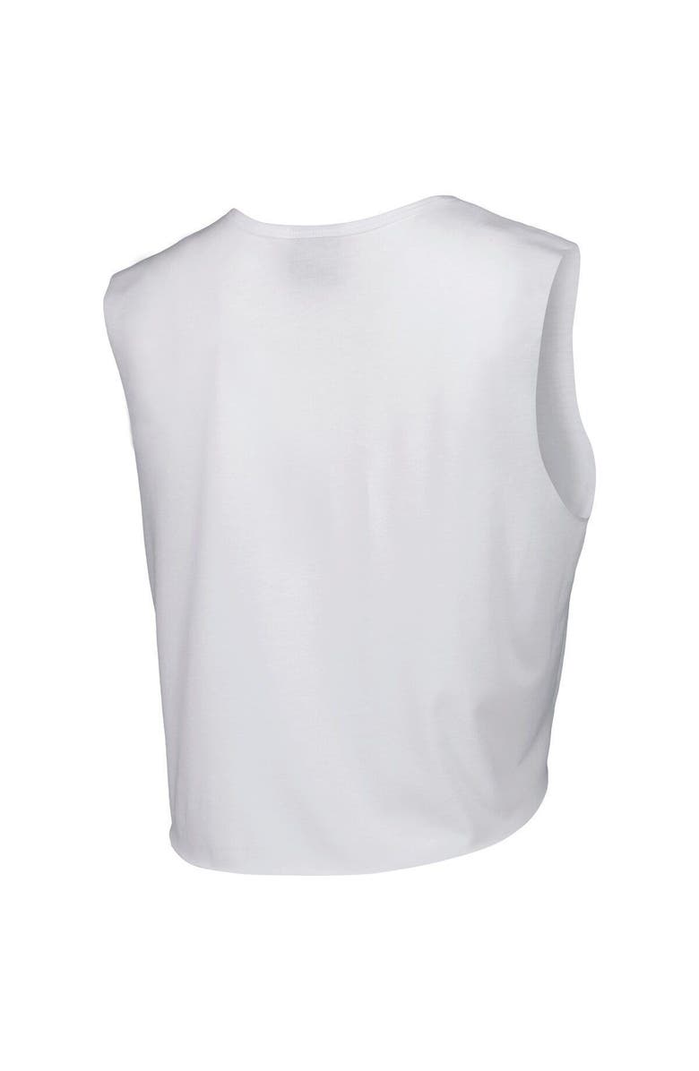 CUCE Women's Cuce White Arizona Cardinals Sequin Cropped Tank Top, Alternate, color,