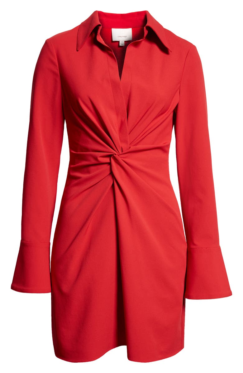 Cinq à Sept Mckenna Long Sleeve Shirtdress, Alternate, color, 