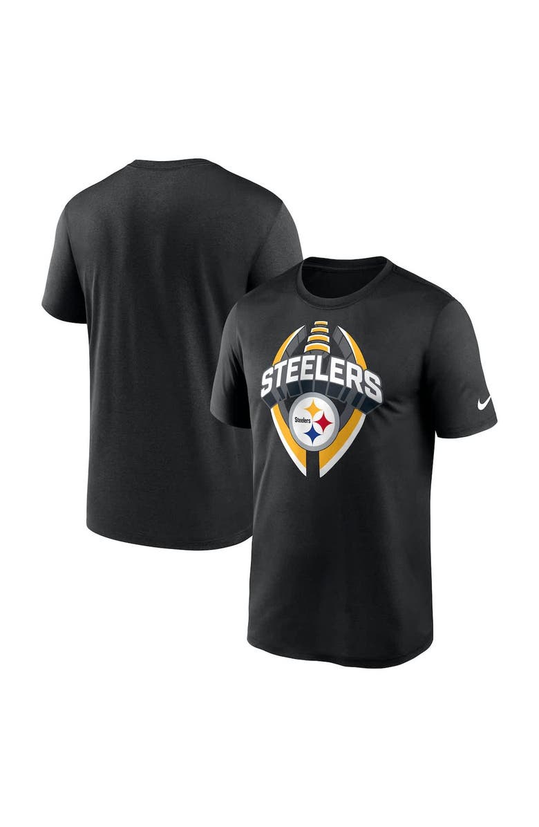 Nike Men's Nike Black Pittsburgh Steelers Big & Tall Primetime Legend Icon Performance T-Shirt, Main, color, Black