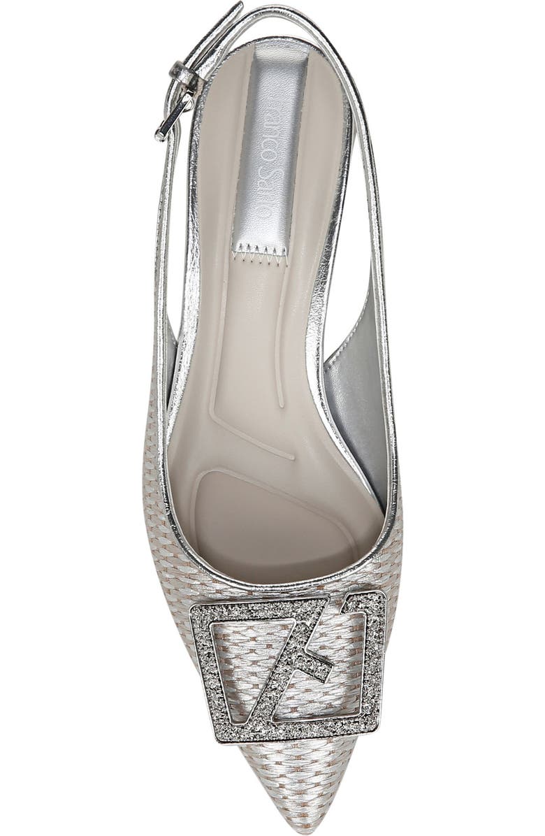 Franco Sarto Racer Slingback Pointed Toe Pump, Alternate, color, Grey