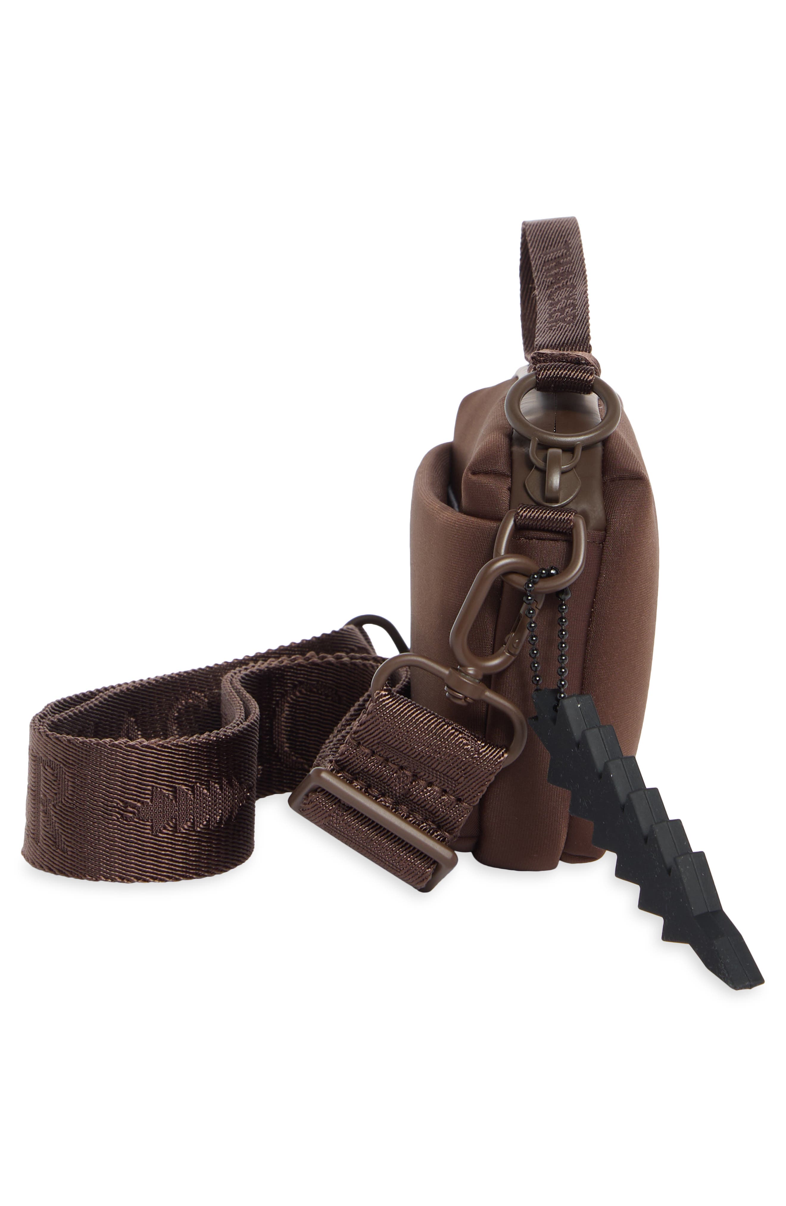 Ella Phone Zip Crossbody Bag, Alternate, color, DARK CHOCOLATE