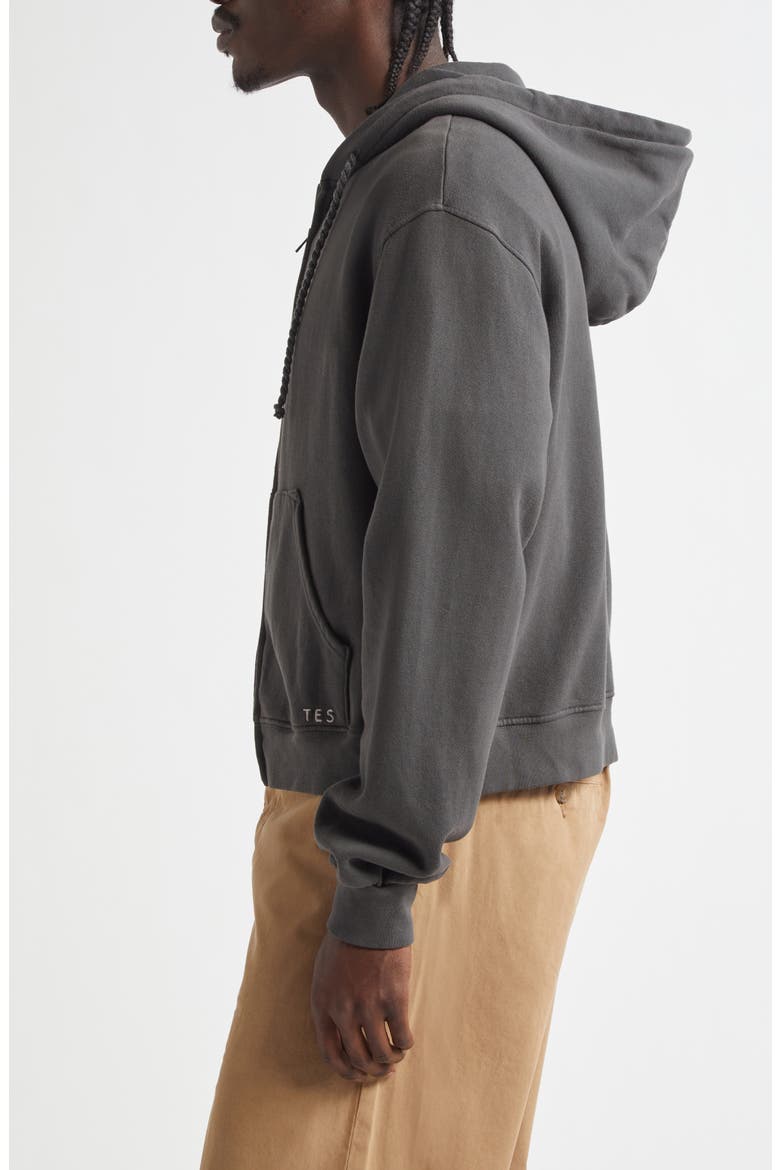 Daily Zip Hoodie, Alternate, color, COAL