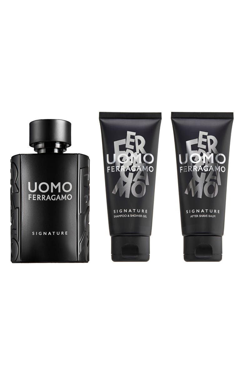 FERRAGAMO Uomo Signature Men's 3-Piece Eau de Parfum Set, Main, color,