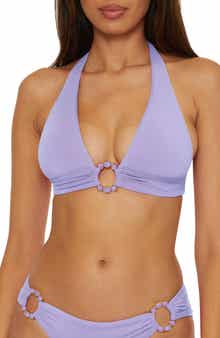 Becca Marble Canyon Ring Halter Bikini Top